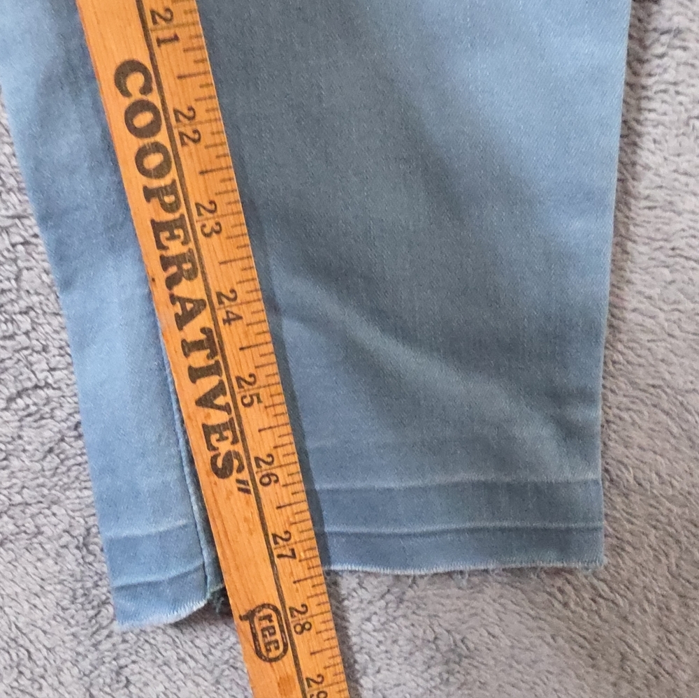 Seven7 Pants Women's 16 Peacock Blue Mid Rise Ankle Skinny Release Hem - Picture 8 of 11